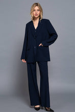 Load image into Gallery viewer, Long Sleeve Notched Collar with Front Button Closure Blazer