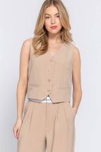 Load image into Gallery viewer, V-Neckline with Front Button Closure Vest
