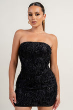 Load image into Gallery viewer, Rose sequin dress