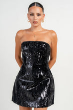 Load image into Gallery viewer, Rain Sequin Mini Dress
