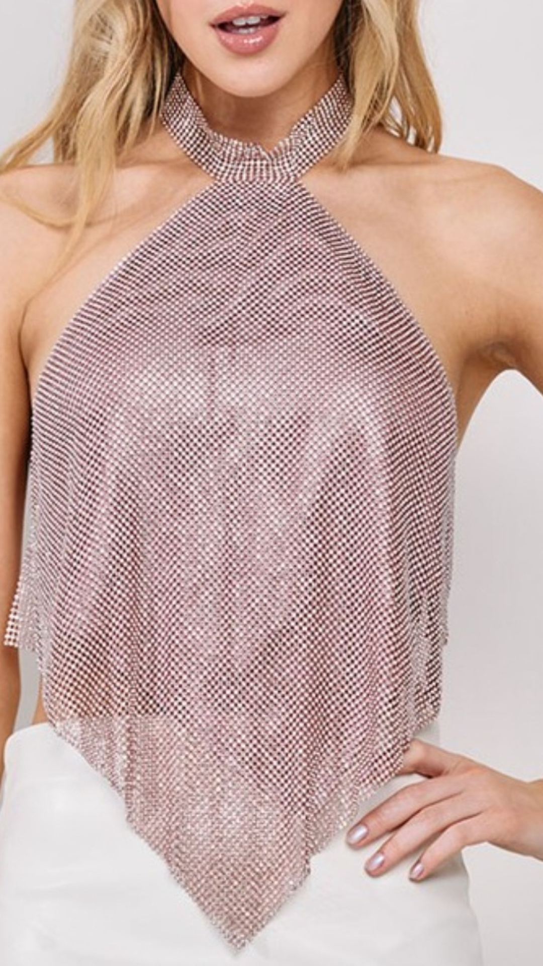 Pao Rhinestone Top