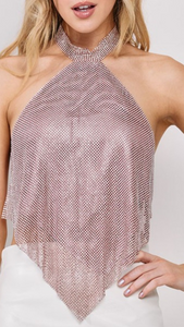 Pao Rhinestone Top
