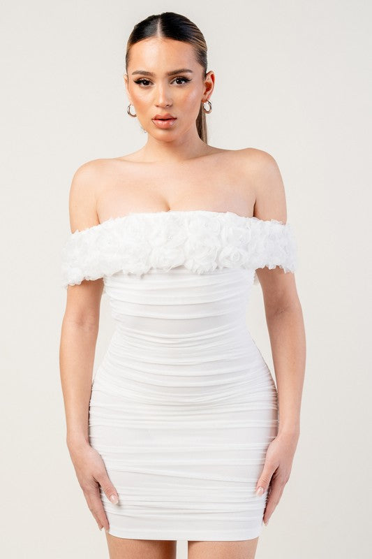 Nolan 3D Flower Dress