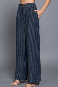 Lenna Straight Stripe Pants Set