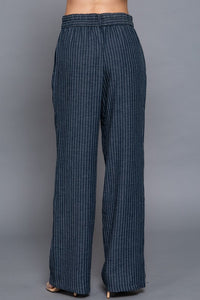 Lenna Straight Stripe Pants Set