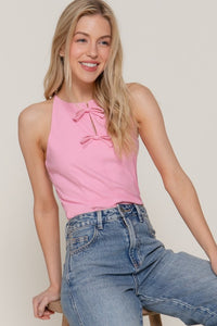 Aine Bow Top