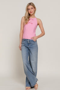 Aine Bow Top