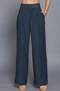 Lenna Straight Stripe Pants Set