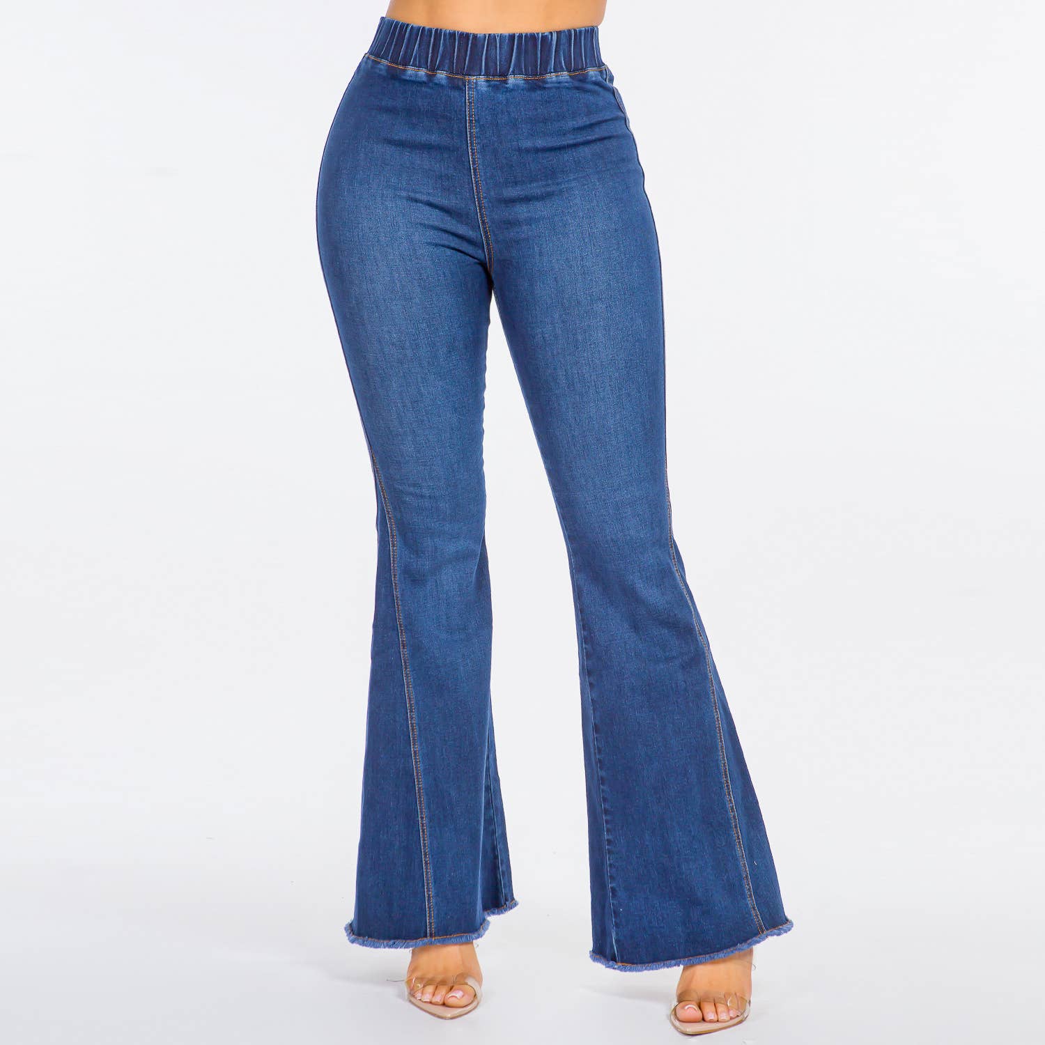 HIGH WAIST CURVY FLARE JEANS