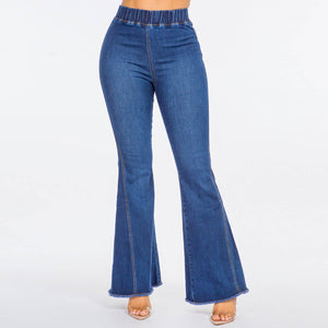 HIGH WAIST CURVY FLARE JEANS