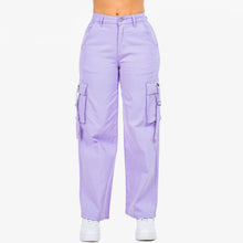 Load image into Gallery viewer, WIDE LEG CARGO POCKET PANTS
