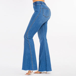 HIGH WAIST CURVY FLARE JEANS