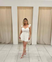 Load image into Gallery viewer, Rory Ruffled Romper
