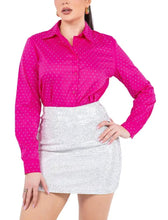 Load image into Gallery viewer, Sweety Rhinestone Button-Up
