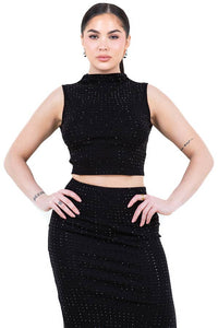 Rinna Rhinestone Top