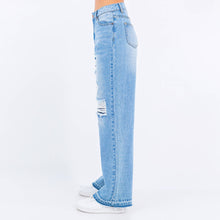 Load image into Gallery viewer, WIDE LEG RELEASED HEM JEANS
