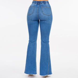 HIGH WAIST CURVY FLARE JEANS
