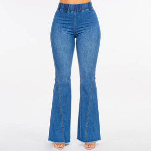 HIGH WAIST CURVY FLARE JEANS