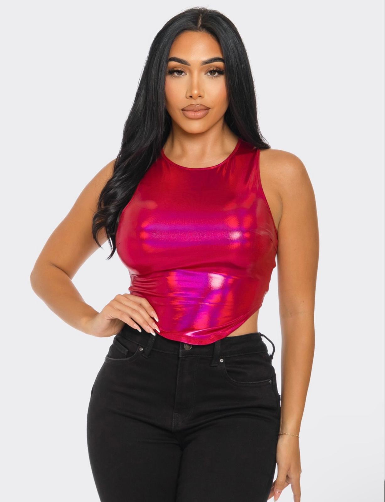 Angie pink metallic TOP