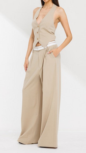 Teresa Vest and Wide Pants Set