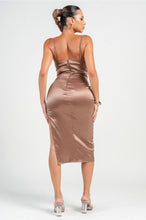 Load image into Gallery viewer, Karina Satin Midi Dress
