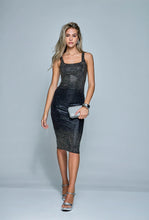 Load image into Gallery viewer, Yovana Rhinestone midi dress
