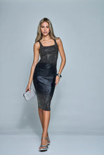Load image into Gallery viewer, Yovana Rhinestone midi dress

