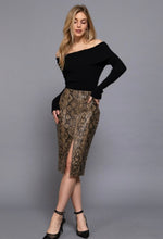 Load image into Gallery viewer, Snake skin  maxi skirt
