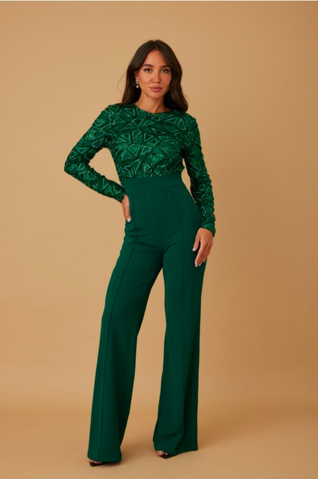 Party Green Jumpsuit