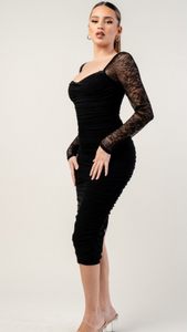 Yovanna Lace Midi Dress