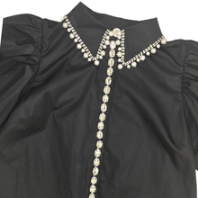 Load image into Gallery viewer, Minnie Black Rhinestone shirt
