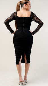 Yovanna Lace Midi Dress