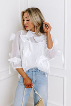 Load image into Gallery viewer, Bow White Top
