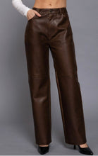 Load image into Gallery viewer, Brown leather pants
